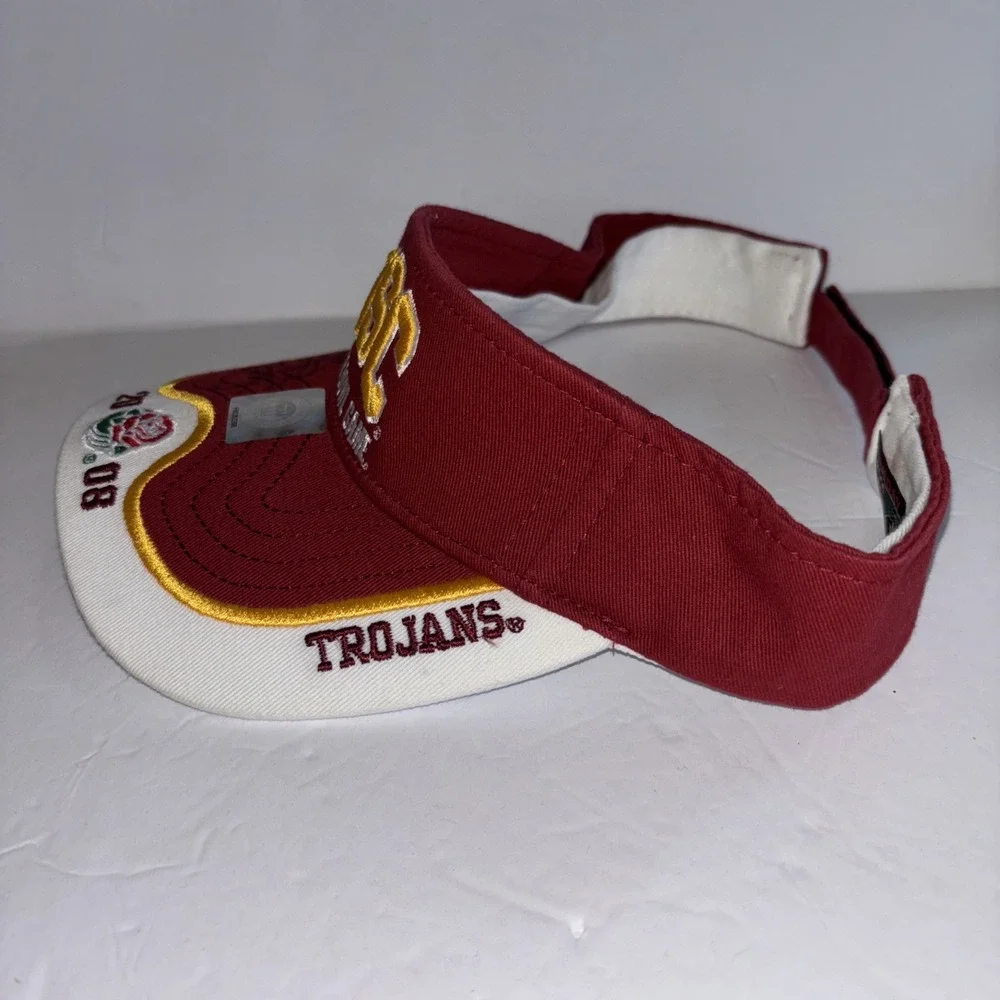 USC Trojans Rose Bowl 2008 Gameday Authentics Strapback Visor Reggie Bush Signed